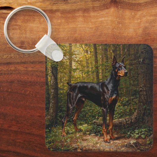 Doberman Pinscher Schlüsselanhänger (Vorderseite)
