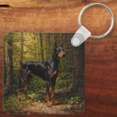 Doberman Pinscher Schlüsselanhänger (Rückseite)
