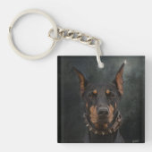 Doberman Pinscher Schlüsselanhänger (Vorderseite)