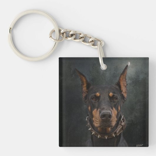 Doberman Pinscher Schlüsselanhänger (Vorderseite)