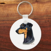 Doberman Pinscher Schlüsselanhänger (Vorderseite)