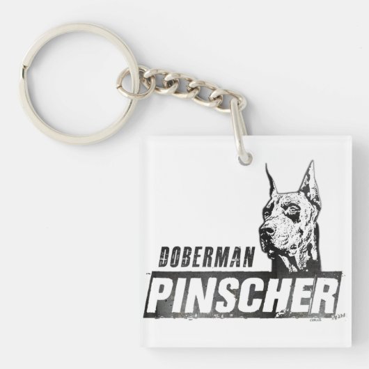 Doberman Pinscher Schlüsselanhänger (Vorderseite)