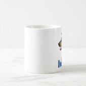 Doberman Pinscher (schwarz) Name Kaffeetasse (Mittel)