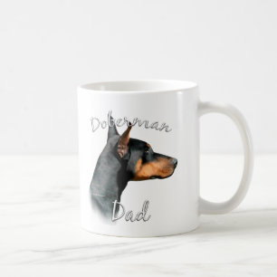 Doberman Pinscher (schwarz) Vater 2 Kaffeetasse
