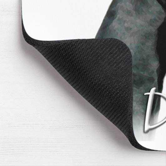 Doberman Pinscher (schwarz) Vater 2 Mousepad (Ecke)