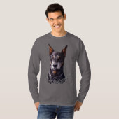 Doberman Pinscher Shirt Personalisiert Hund Art Sh (Vorne ganz)