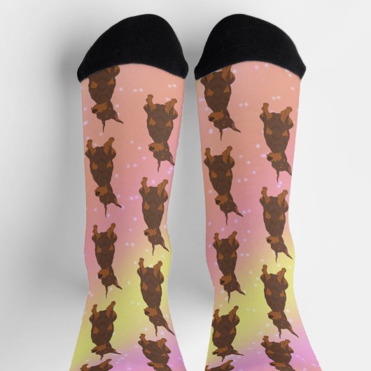 Doberman Pinscher Socken (Oben)