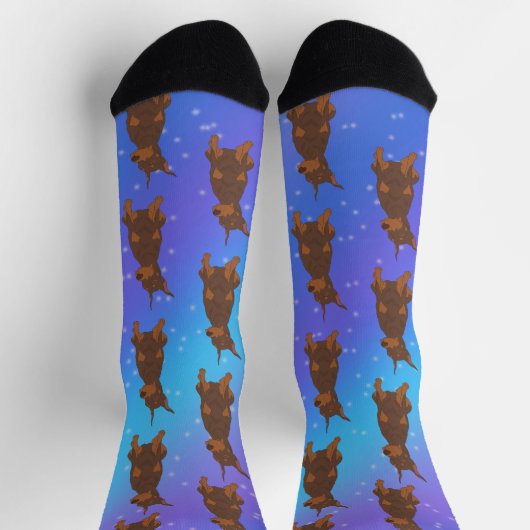Doberman Pinscher Socken (Oben)