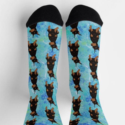 Doberman Pinscher Socks Socken (Oben)
