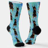 Doberman Pinscher Socks Socken (Gewinkelt)