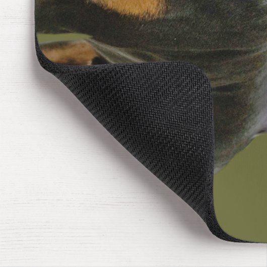 Doberman Pinscher Stehend Mousepad (Ecke)