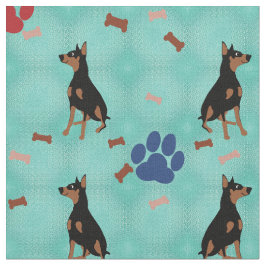 Doberman Pinscher Stoff