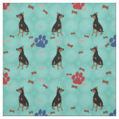 Doberman Pinscher Stoff (Muster)