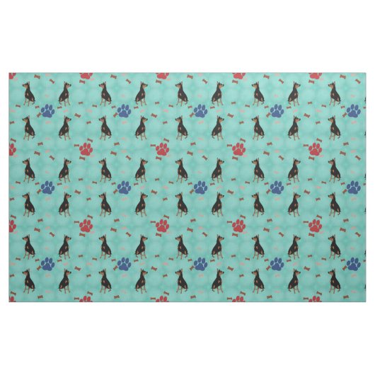 Doberman Pinscher Stoff (Fat Quarter (45,7 x 55,9 cm))