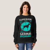 Doberman Pinscher Superior German Engineering 30 Sweatshirt (Vorne ganz)