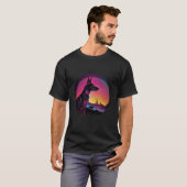 Doberman Pinscher Synthwave 80s Retrowave Aestheti T-Shirt (Vorne ganz)