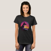 Doberman Pinscher Synthwave 80s Retrowave Aestheti T-Shirt (Vorne ganz)
