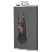 Doberman Pinscher Tasse Flachmann (Links)