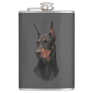 Doberman Pinscher Tasse Flachmann