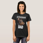 Doberman Pinscher Tee Best Doberman Dad Ever  Dog (Vorne ganz)