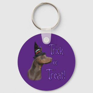 Doberman Pinscher Trick Schlüsselanhänger