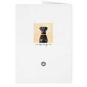 Doberman Pinscher Unzugeschnittene Malerei Origina (Hinten)