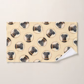 Doberman Pinscher Unzugeschnittene Malerei Origina Badhandtuch Set (Handtuch)