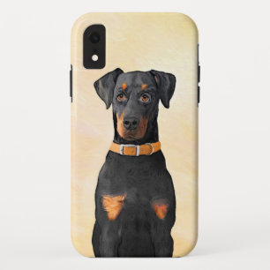 Doberman Pinscher Unzugeschnittene Malerei Origina Case-Mate iPhone Hülle