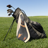 Doberman Pinscher Unzugeschnittene Malerei Origina Golfhandtuch (Gras)