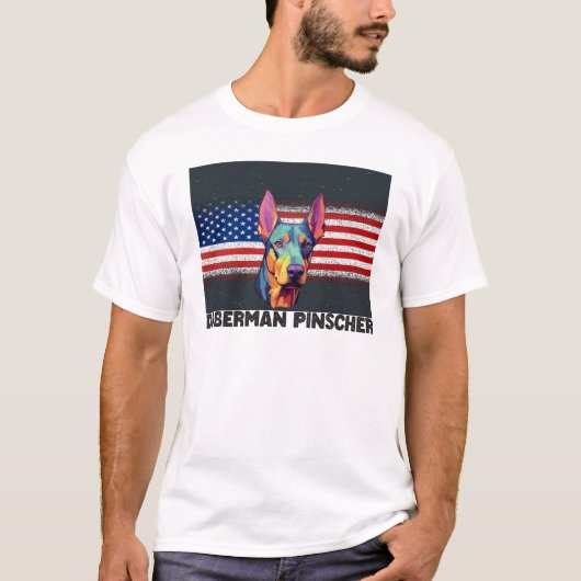 Doberman Pinscher USA T-Shirt (Vorderseite)
