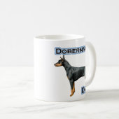 Doberman Pinscher Vater 4 Kaffeetasse (VorderseiteRechts)