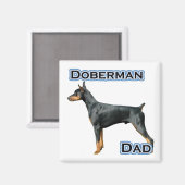 Doberman Pinscher Vater 4 - Magnet (Vorderseite/Rückseite)