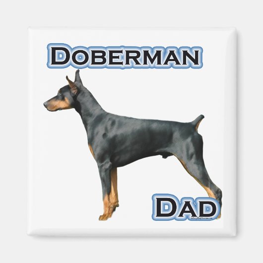 Doberman Pinscher Vater 4 - Magnet (Vorne)
