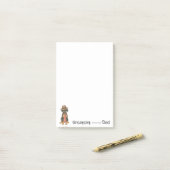 Doberman Pinscher Vater Post-it Klebezettel (Auf Schreibtisch)