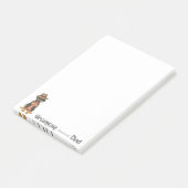 Doberman Pinscher Vater Post-it Klebezettel (angewinkelt)