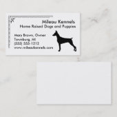 Doberman Pinscher Visitenkarte (Vorne/Hinten)