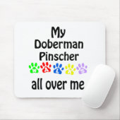 Doberman Pinscher Walks Design Mousepad (Mit Mouse)