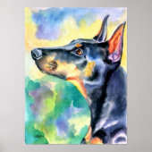 Doberman Pinscher Wall Print Poster (Vorne)
