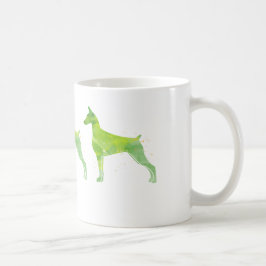 Doberman Pinscher Watercolor Design Kaffeetasse
