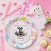 Doberman Pinscher Watercolor Papierplatte Pappteller (Party)