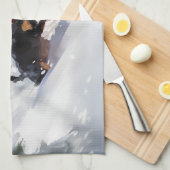 Doberman Pinscher Weihnachtsschnee Winter Geschirrtuch (Viertel Falte)