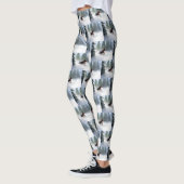 Doberman Pinscher Weihnachtsschnee Winter Leggings (Links)