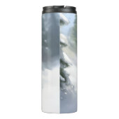 Doberman Pinscher Weihnachtsschnee Winter Thermosbecher (Rückseite)