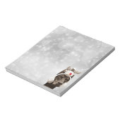 Doberman Pinscher Winter Portrait Notizblock (Rotiert)