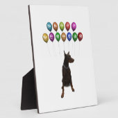 Doberman Pinscher wünscht ein frohes neues Jahr 20 Fotoplatte (Seite)