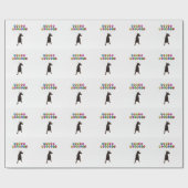 Doberman Pinscher wünscht ein frohes neues Jahr 20 Geschenkpapier (Flach)