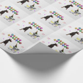 Doberman Pinscher wünscht ein frohes neues Jahr 20 Geschenkpapier (Ecke)