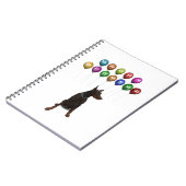 Doberman Pinscher wünscht ein frohes neues Jahr 20 Notizblock (Linke Seite)