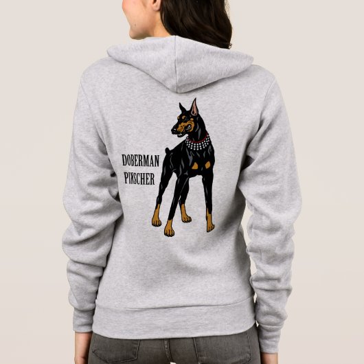 Doberman-Pinsel Hoodie (Rückseite)