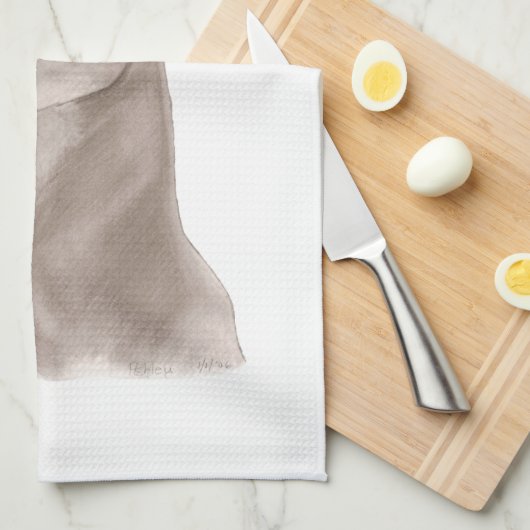 Doberman Portrait Handtuch (Viertel Falte)